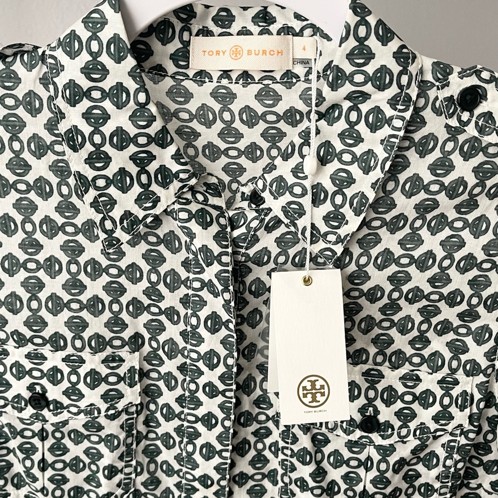 Tory Burch 100% Cotton Tunic Shirt